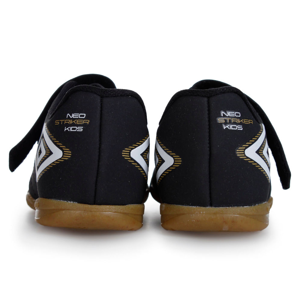 Umbro Tenis NEO STRIKER 24-U07FB00133-129 PretoBrancoDourado Sint -8-